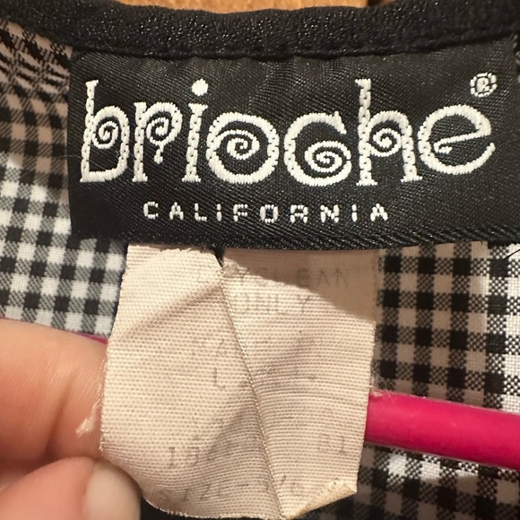 Vintage Black and White Checkered Women's Tank Top - Picture 4 of 4